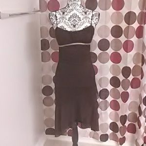 Ruby Rox Chocolate brown cocktail dress